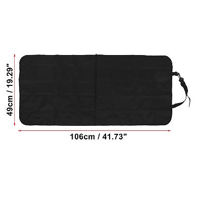 Water Resistant Dog Car Seat Cover For Back Seat Protector For Cars Trucks Suvs 42"x19" Black