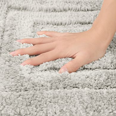Soft Absorbent Non Slip Plush Bath Rug Machine Washable Dry Bath Mat For Bathroom Floor, 20" X 32"