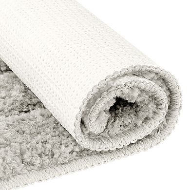 Soft Absorbent Non Slip Plush Bath Rug Machine Washable Dry Bath Mat For Bathroom Floor, 20" X 32"