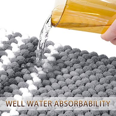 Novelty Anti-slip Bathroom Area Mat Rug, 17" X 24"