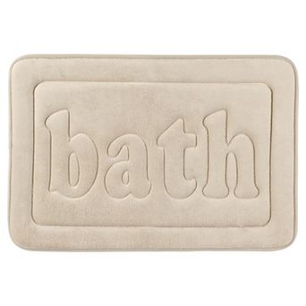 Memory Foam Ultra Soft Non-Slip Water Absorbent Quick Dry Bathroom Mats, 20" x 32"