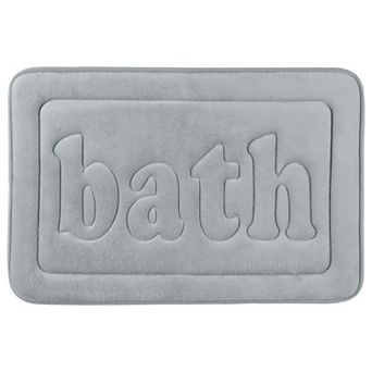 Memory Foam Non Skid Bottom Soft Bath Mat Water Absorbent Quick Dry Bath Carpet Rug, 20" X 32"