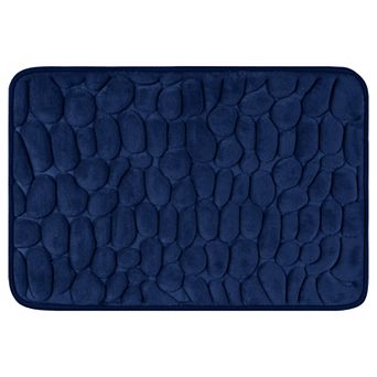 Memory Foam Non Skid Bottom Soft Bath Mat Water Absorbent Quick Dry Bath Carpet Rug, 20" X 32"