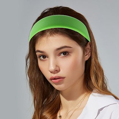 Faux Leather Headband Hairband For Women 1.6 Inch Wide