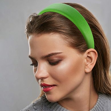Faux Leather Headband Hairband For Women 1.6 Inch Wide