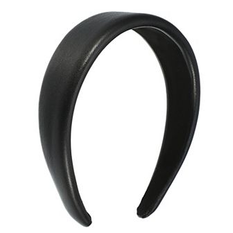 Faux Leather Headband Hairband For Women 1.6 Inch Wide
