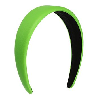 Faux Leather Headband Hairband For Women 1.6 Inch Wide