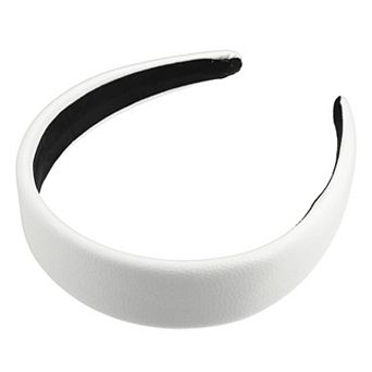 Faux Leather Headband Hairband For Women 1.6 Inch Wide
