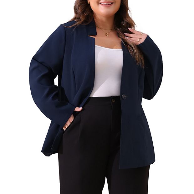 Kohls navy blazer best sale