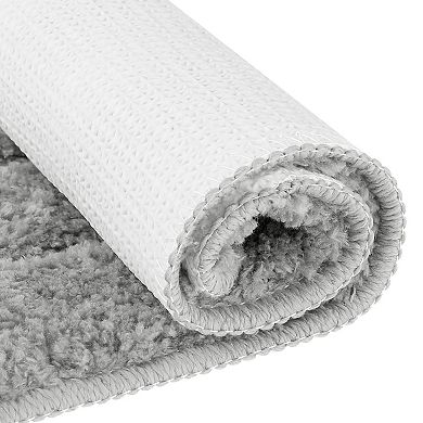 Soft Absorbent Non Slip Plush Bath Rug Machine Washable Dry Bath Mat For Bathroom Floor, 16" X 24"