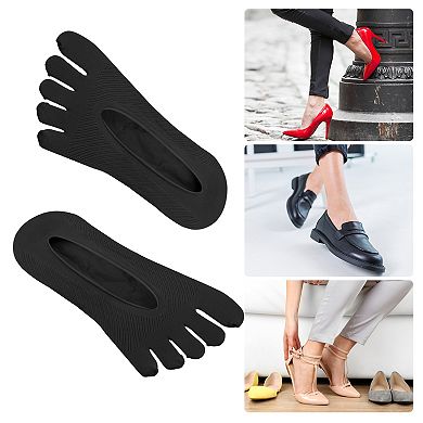 6 Pair Toe Socks Breathable Toe Compression Socks for Women Non-Slip