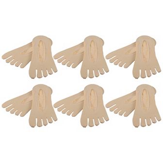 6 Pair Toe Socks Breathable Toe Compression Socks for Women Non-Slip