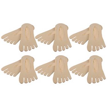 6 Pair Toe Socks Breathable Toe Compression Socks for Women Non-Slip