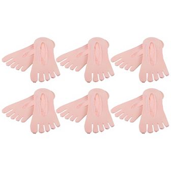 6 Pair Toe Socks Breathable Toe Compression Socks for Women Non-Slip