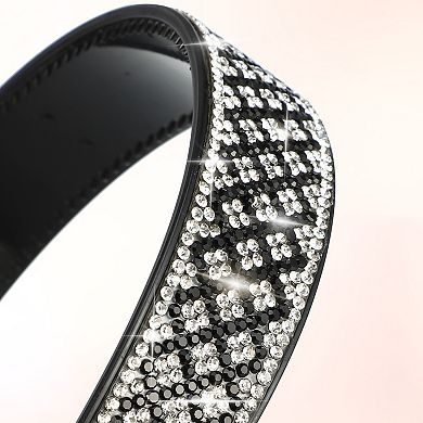 1pcs No Slip Rhinestone Wide-brimmed Headband 4.45"x0.98"
