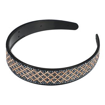 1 pc No Slip Rhinestone Wide-brimmed Headband 4.45"x0.98"