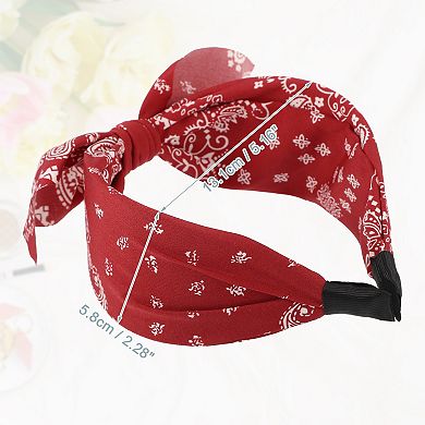 3pcs Bow Knotted Wide Headbands Fashion For Girl 2.28" Width