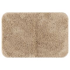 Piccocasa Microfiber Striped Bathroom Rugs Shaggy Soft Thick And