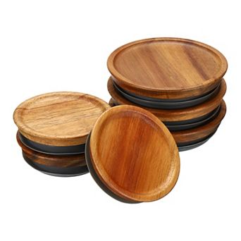 Mason Jar Lids Wooden Storage Canning Jar Lid (3 Regular and 3 Wide ）