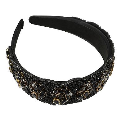 Bling Rhinestone Headband Rhinestone Wide Edge Headband 5.12"x1.89"
