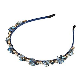 Rhinestone Headband Unspecified Shapes Rhinestone Headband 4.92"x0.59"