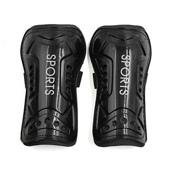 2 pc Football Shin Pads Soccer Guards Leg Protector Protective Gear Black