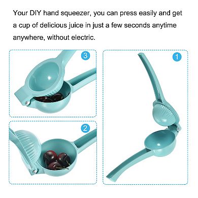 Manual Hand Squeezer, Aluminium Alloy Lemon Orange Citrus Juicer