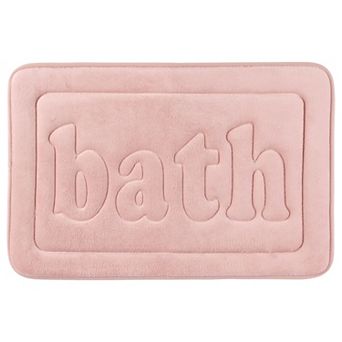 Memory Foam Non Skid Bottom Soft Bath Mat Water Absorbent Quick Dry Bath Carpet Rug, 16" X 24"