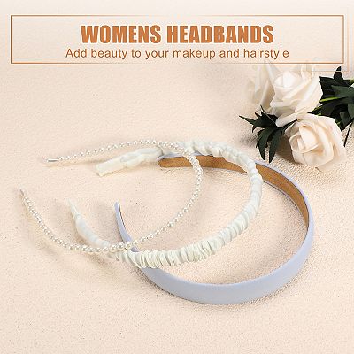 Kohl\'s Cream Pearl Hair Accessory Set 4 Pcs Pearl Hair Claw Styling Hair Clips Strong Hold Hair  main image 4