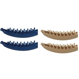4 pc Interlocking Ponytail Banana Clip Hair Accessories Clip