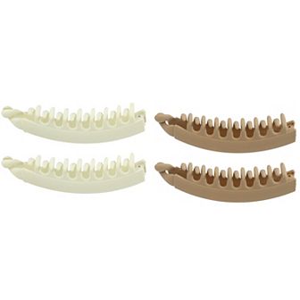 4 pc Interlocking Ponytail Banana Clip Hair Accessories Clip