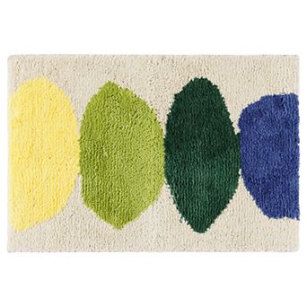 Soft Plush Non Slip Printing Bathroom Mat Quick Dry Reversible Microfiber Bath Rugs, 18" X 26"