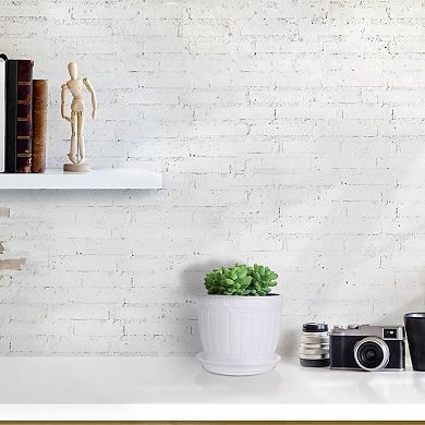 Balcony Garden Hotel Plastic Shape Plant Flower Pot Holder W Tray