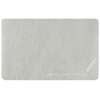 Absorbent Quick Drying Bath Mat Non-slip Floor Rug Rubber Backed For Bathroom Shower Sink, 16" X 24"