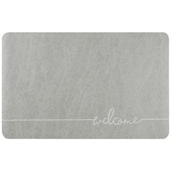 Absorbent Quick Drying Bath Mat Non-slip Floor Rug Rubber Backed For Bathroom Shower Sink, 16" X 24"