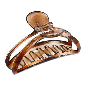 Claw Clip Hair Accessories No Slip Plastic Brown for Women Girls Hair Clip 3.7"