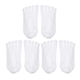 3 Pairs Five Fingers Socks Breathable Soft Fashion No Show Socks For Women