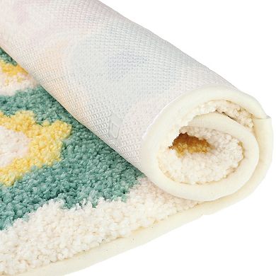 Bathroom Rugs Soft Plush & Fluffy Quick Dry Reversible Non Slip Extra Thick Bath Mats, 16" X 24"