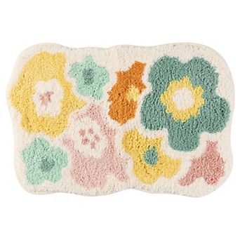 Bathroom Rugs Soft Plush & Fluffy Quick Dry Reversible Non Slip Extra Thick Bath Mats, 16" X 24"