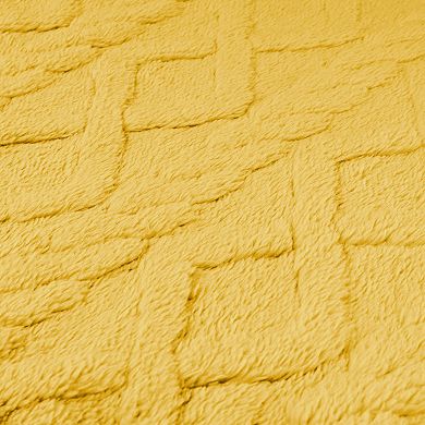 Short Plush Throw Solid Striped Soft Pillow Covers 2 Pcs 20" X 20"