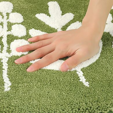 Bathroom Rugs Soft Plush & Fluffy Quick Dry Reversible Non Slip Extra Thick Bath Mats, 20" X 32"