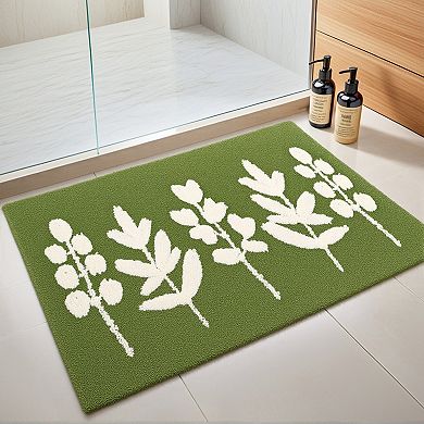 Bathroom Rugs Soft Plush & Fluffy Quick Dry Reversible Non Slip Extra Thick Bath Mats, 20" X 32"