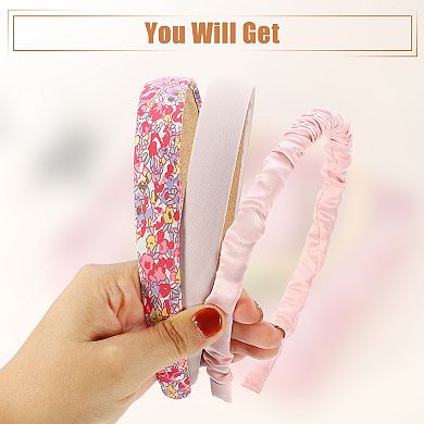 3pcs Fashion Headbands Set Different Designs Headbands Flower Headbands