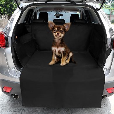 Dog Rear Trunk Cover Cargo Liner Black Pet Waterproof Non-slip Protector For Car