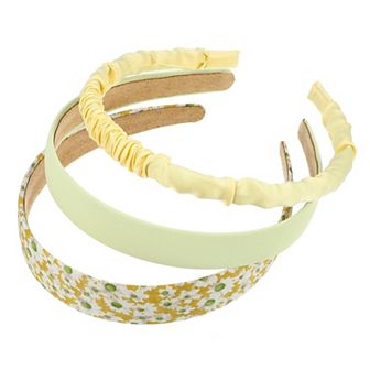 3 pc Fashion Headbands Set Different Designs Headbands Pleated Headbands