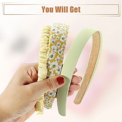 3pcs Fashion Headbands Set Different Designs Headbands Pleated Headbands