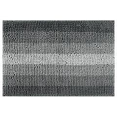 PiccoCasa Absorbent Soft Long Washable Non-Slip Memory Foam Bath Tub Mat  Floor Runner Rug Dark Grey 16 x 47