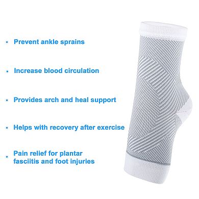 1 Pair Ankle Compression Sleeve Socks Foot Ankle Support Brace