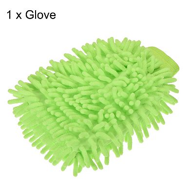 Microfiber Double Sided Chenille Dusting Wash Mitten for Cleaning