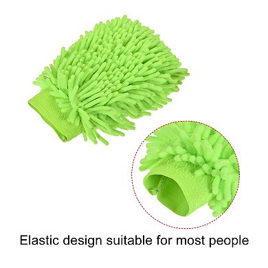 Microfiber Double Sided Chenille Dusting Wash Mitten for Cleaning